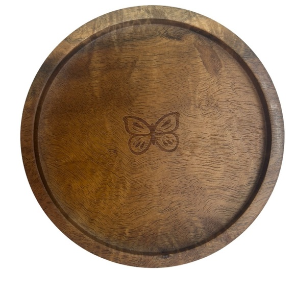 Pioneer Women Floral Kitchen Storage Canister Blue Stoneware  5" Engraved - Picture 6 of 9